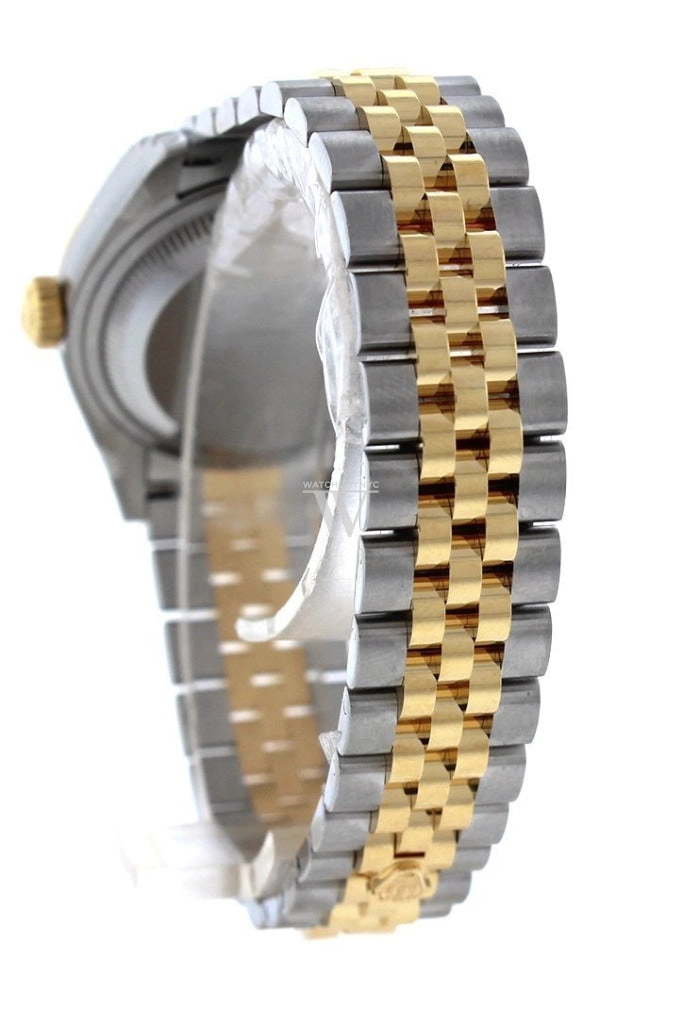 Rolex Datejust 28 Champagne 9 diamonds set in star Dial Fluted Yellow Gold Two Tone Jubilee Ladies Watch 279173