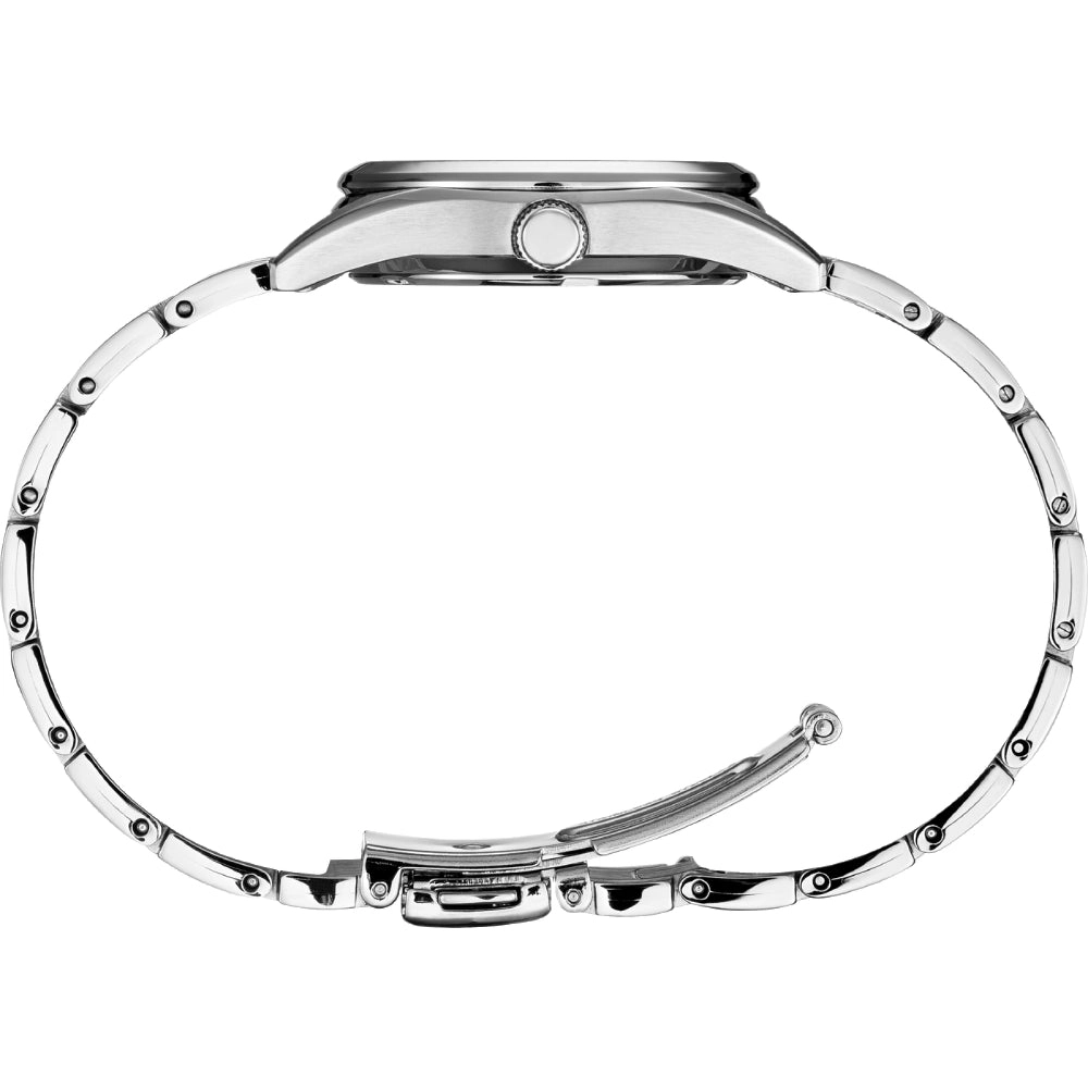 Seiko Essentials Collection Silver Sunray Dial Stainless Quartz SUR633