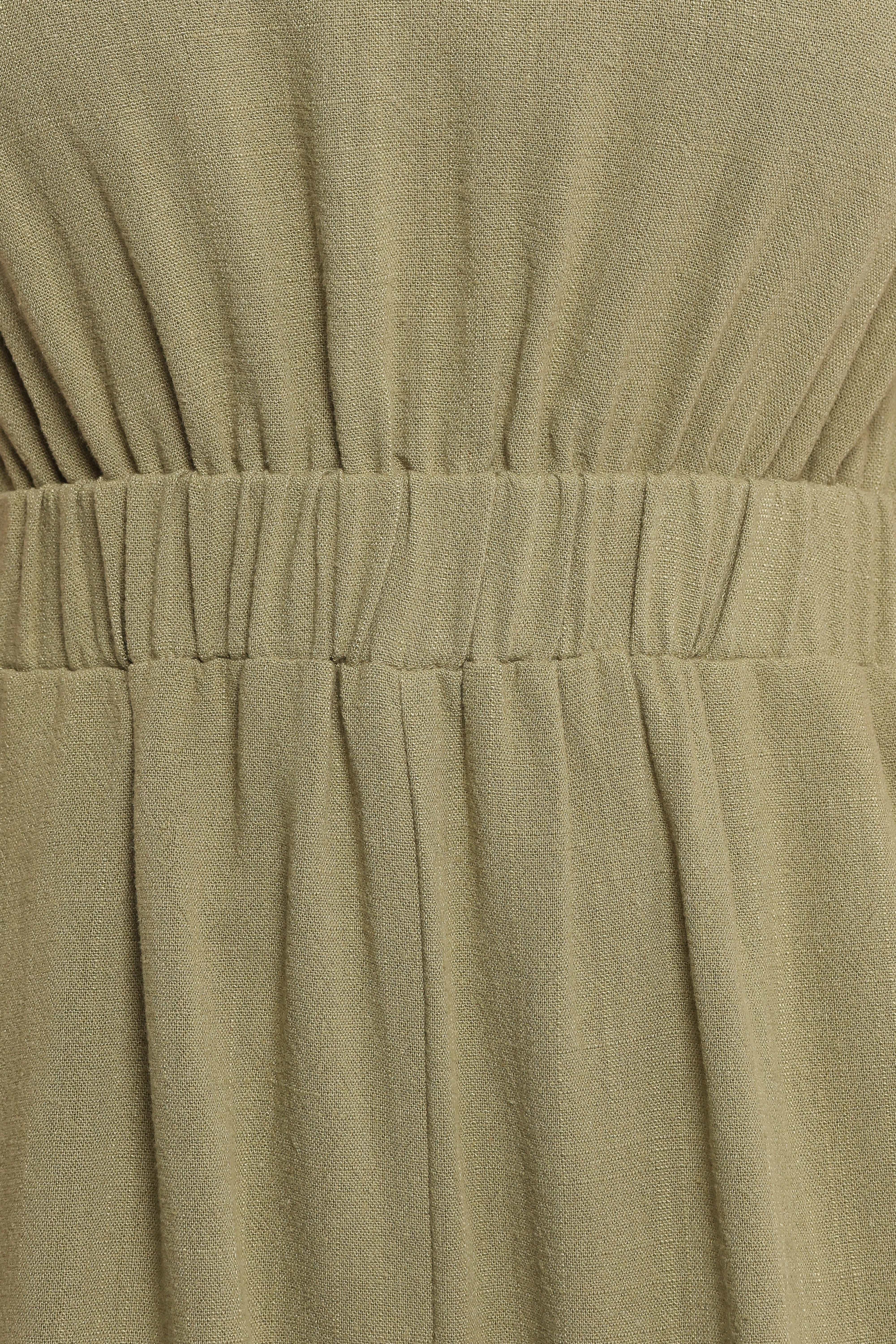 Solia Open Back Playsuit - Olive