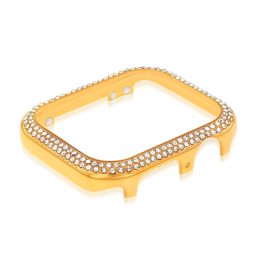 Sparkling Watch Case Gold Colour 40mm Compatible with Apple Case Series 4, 5 & 6