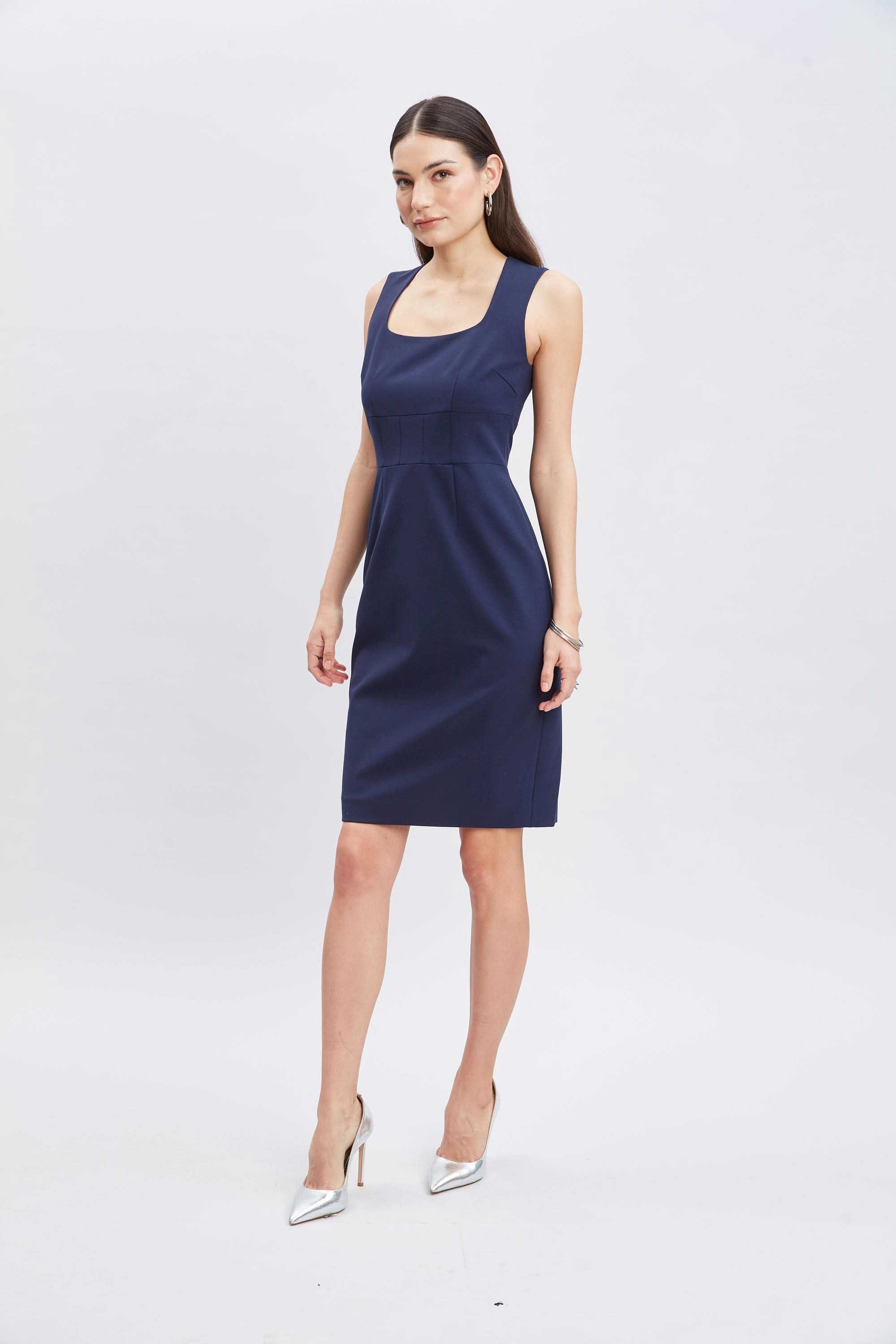 Square Neck Slim Dress
