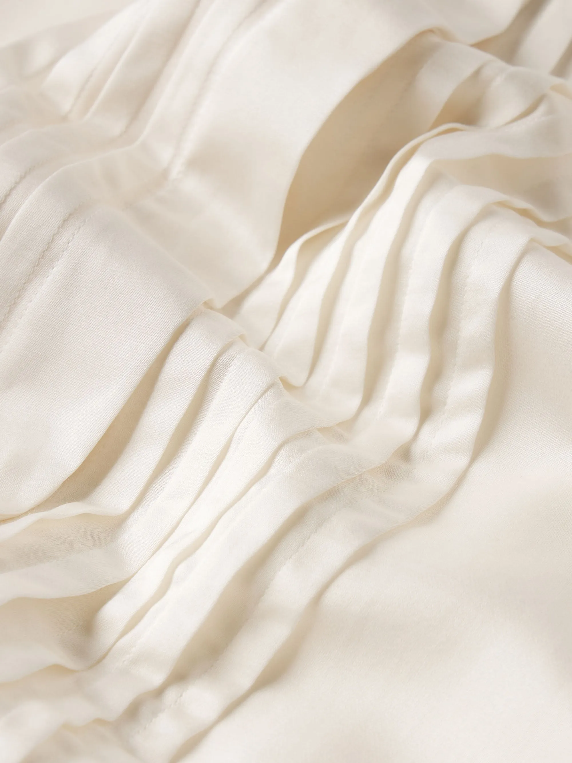 The Tux Blouse -- Alabaster