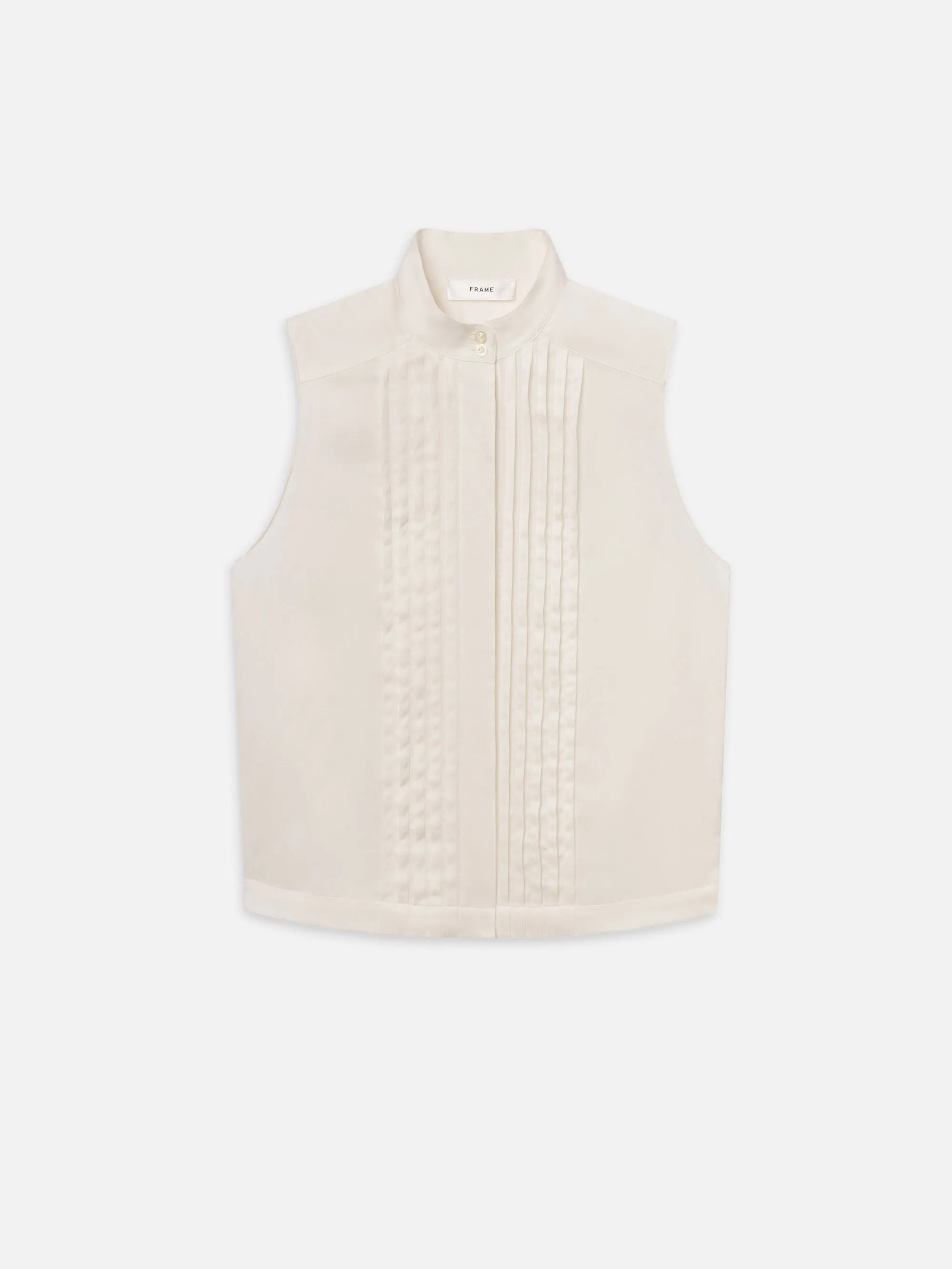 The Tux Blouse -- Alabaster
