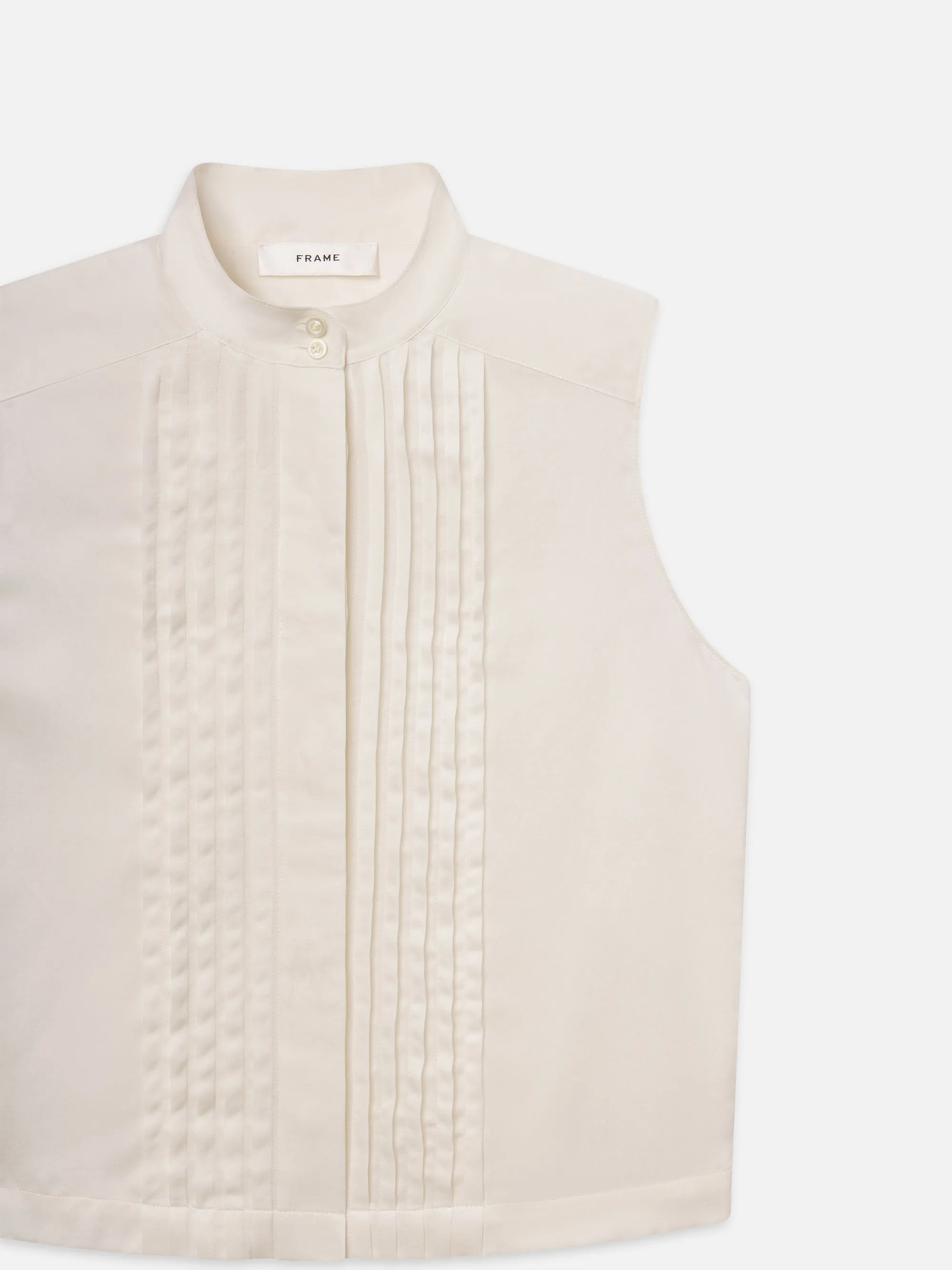 The Tux Blouse -- Alabaster