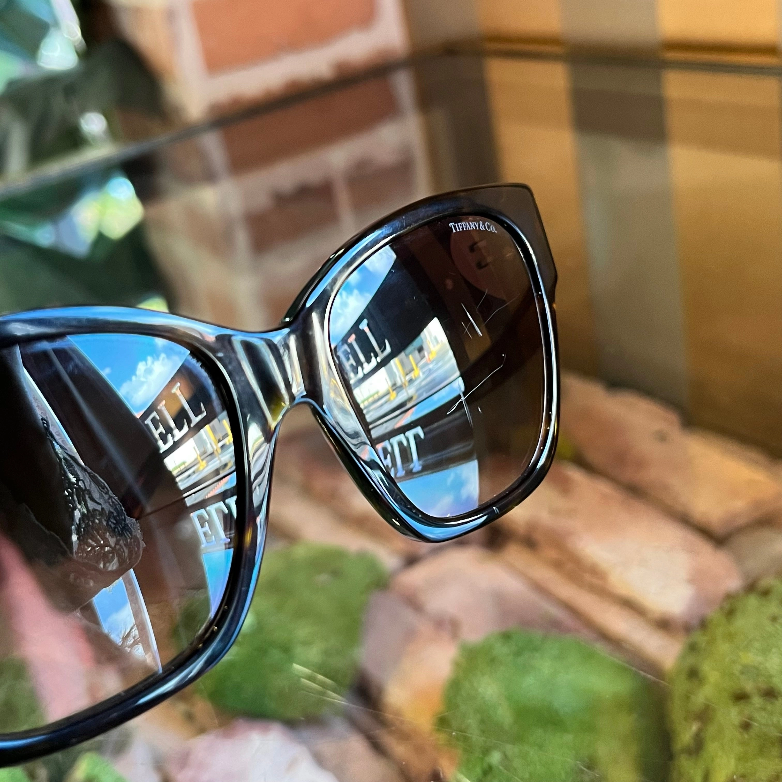 TIFFANY&CO TF4216 Tortoise Acetate Square Sunglasses