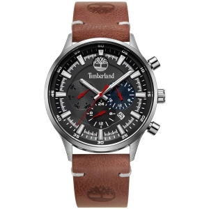 Timberland Men's Watch - Dress Sport Grey and Blue Dial Brown Strap | TDWGF2181702