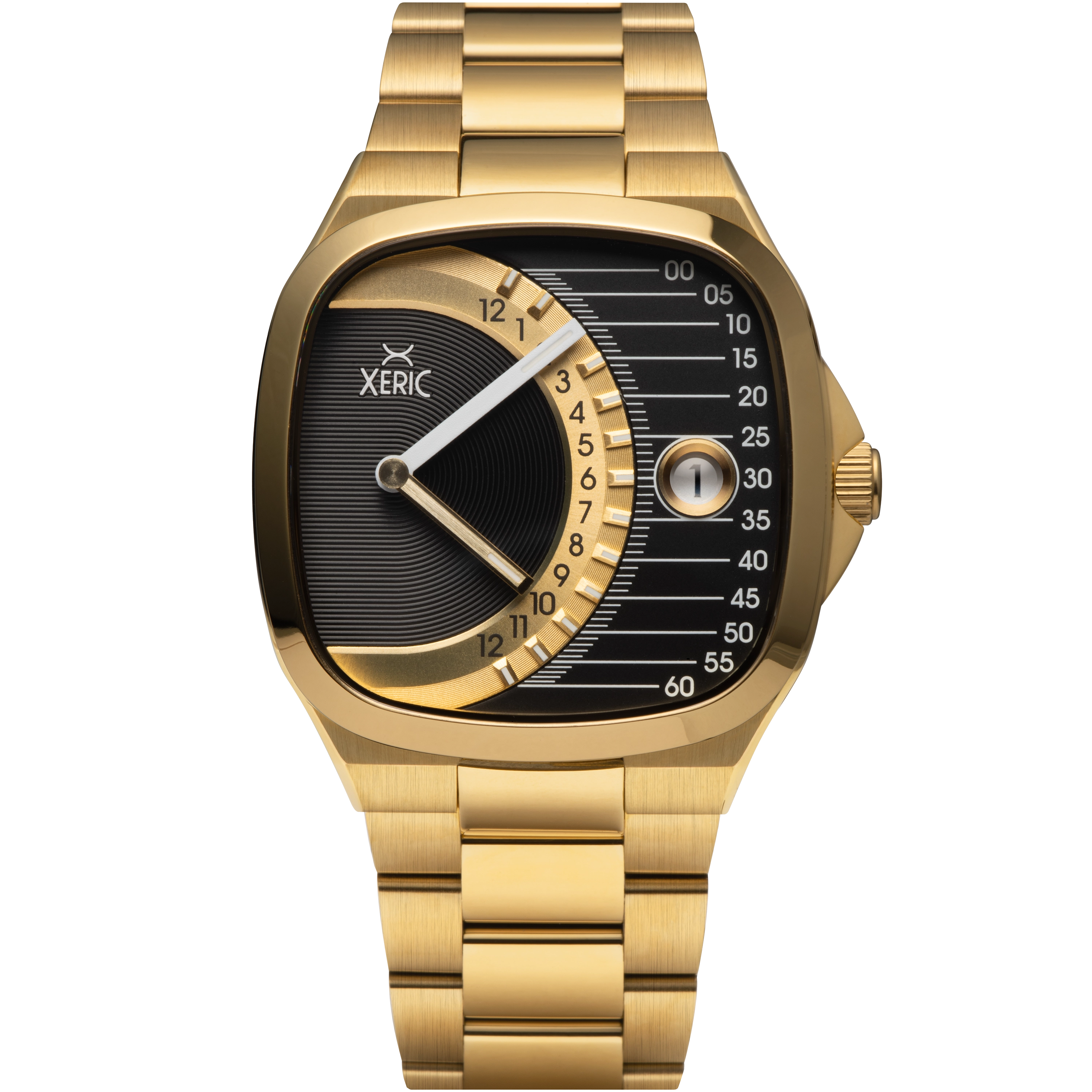 Timeline Retrograde Automatic Gold Black