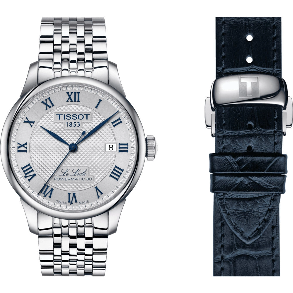 Tissot Le Locle Powermatic 80 20th Anniversary Edition 39.3mm Silver Dial Automatic Gents Watch T0064071103303