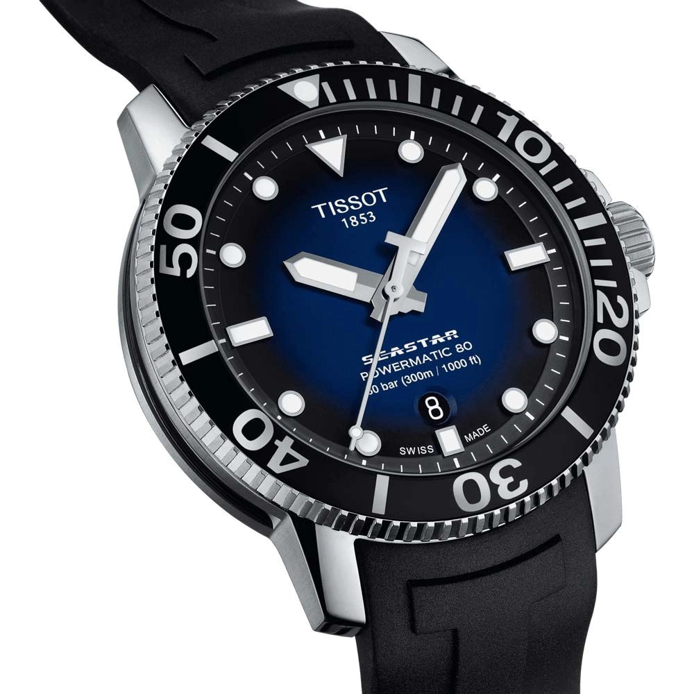 Tissot Seastar 1000 Powermatic 80 Blue Dial 43mm Automatic Gents Watch T1204071704100