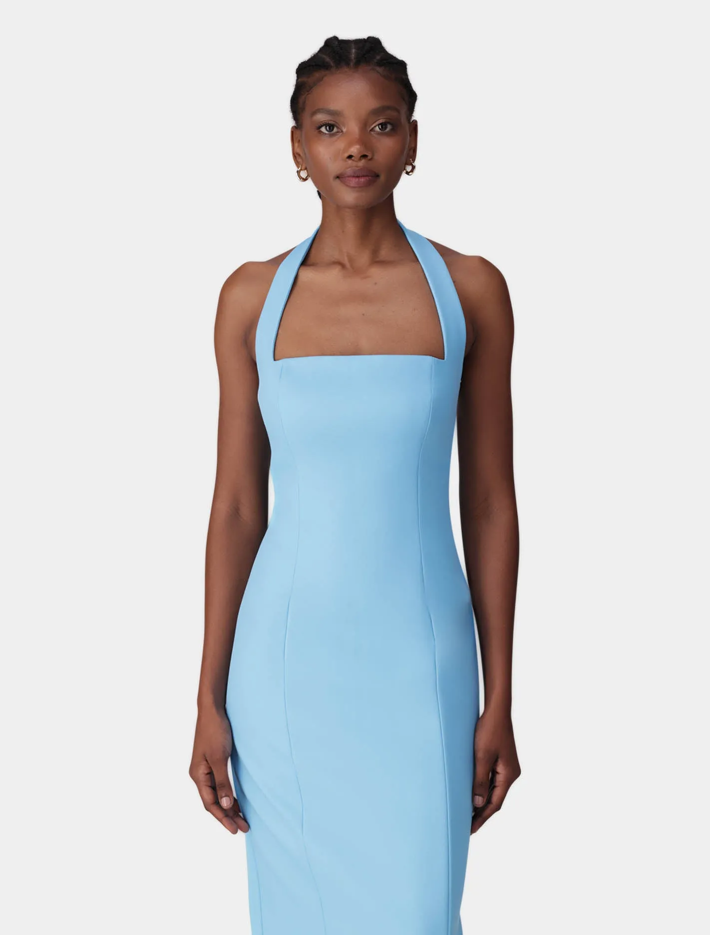 Veronica Halter Bodycon Midi Dress
