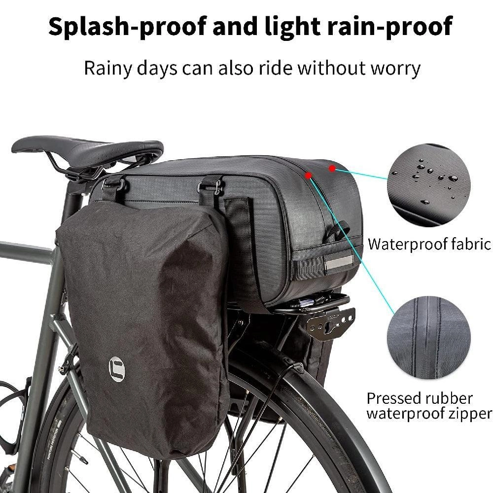 VIVI Bike Rear Rack Bag Bicycle Panniers Saddle Bag