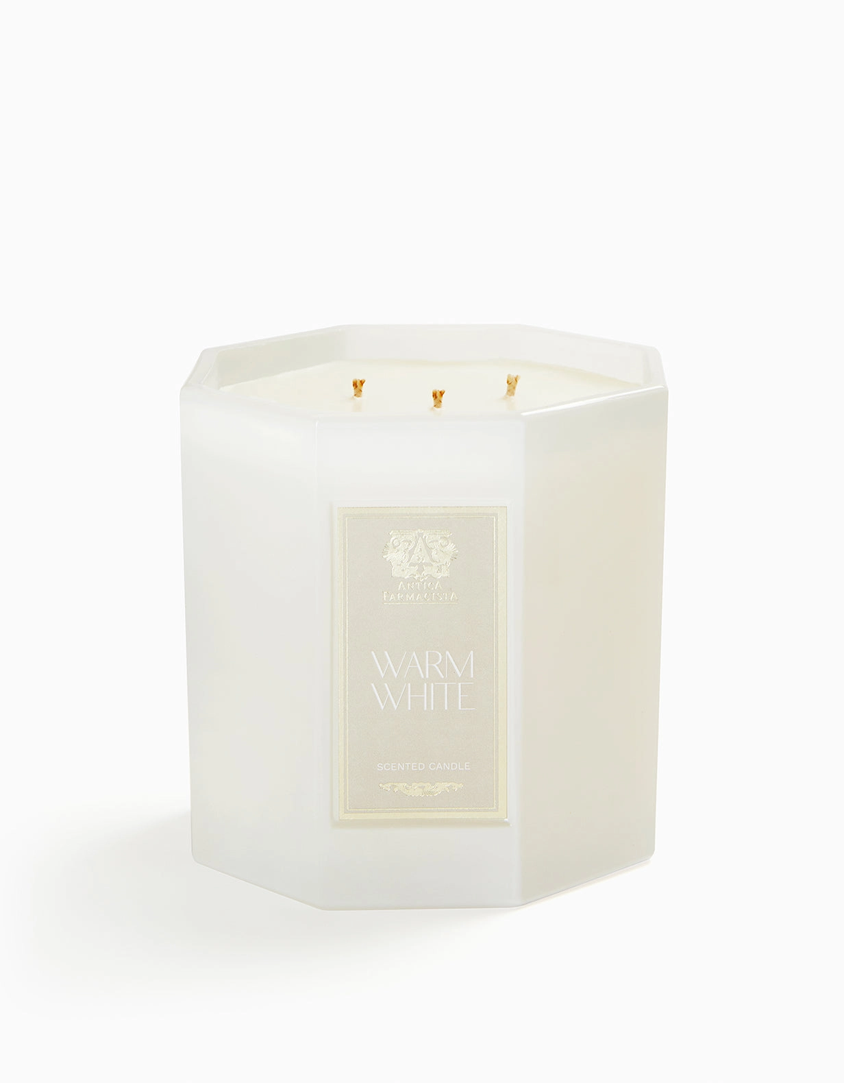 Warm White Three-Wick Candle