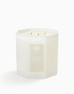 Warm White Three-Wick Candle