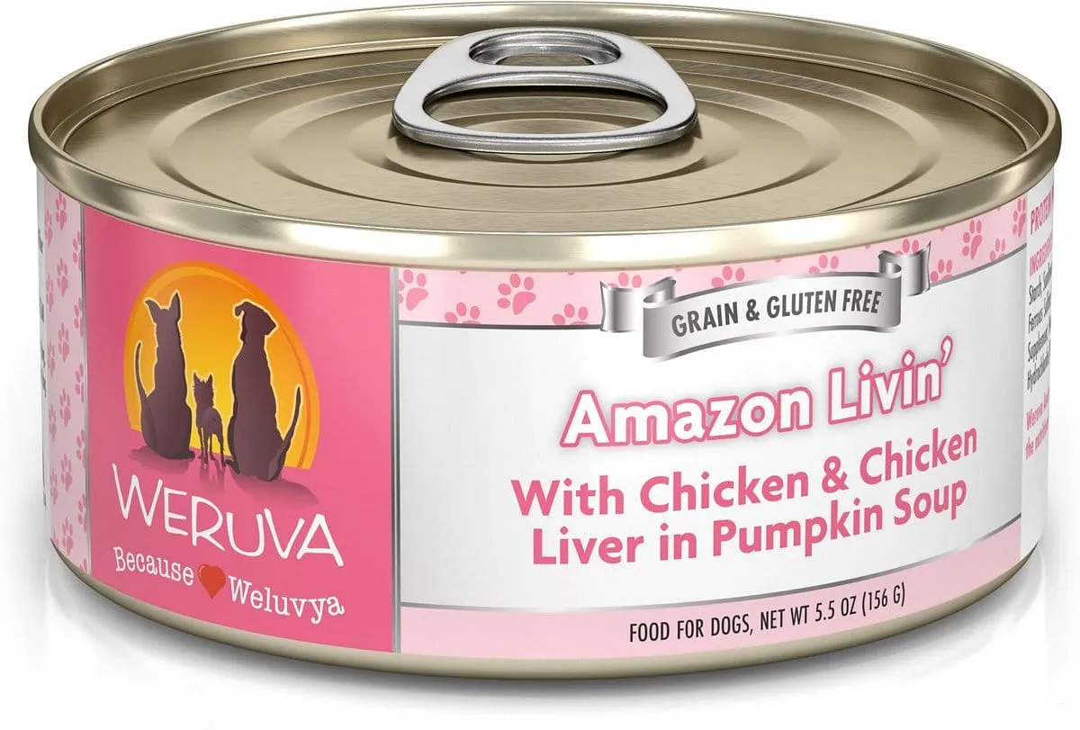 Weruva Amazon Liver with Chicken, Chicken Liver & Pumpkin Soup Canned Dog Food