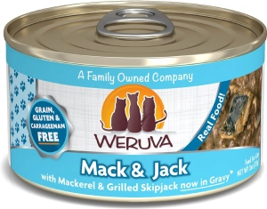 Weruva Mack And Jack With Mackerel and Grilled Skipjack Canned Cat Food