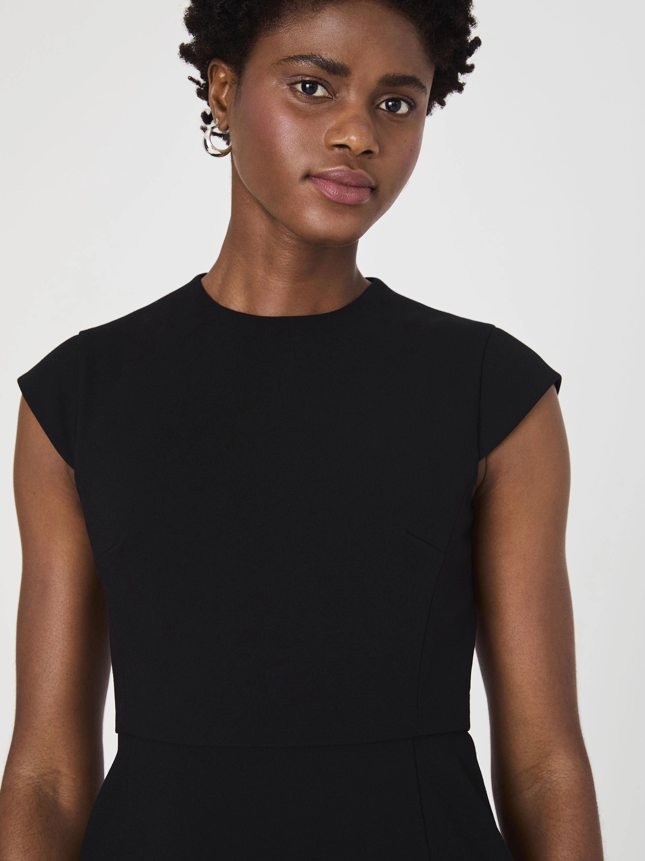 Whisper Mock Neck Mini Dress